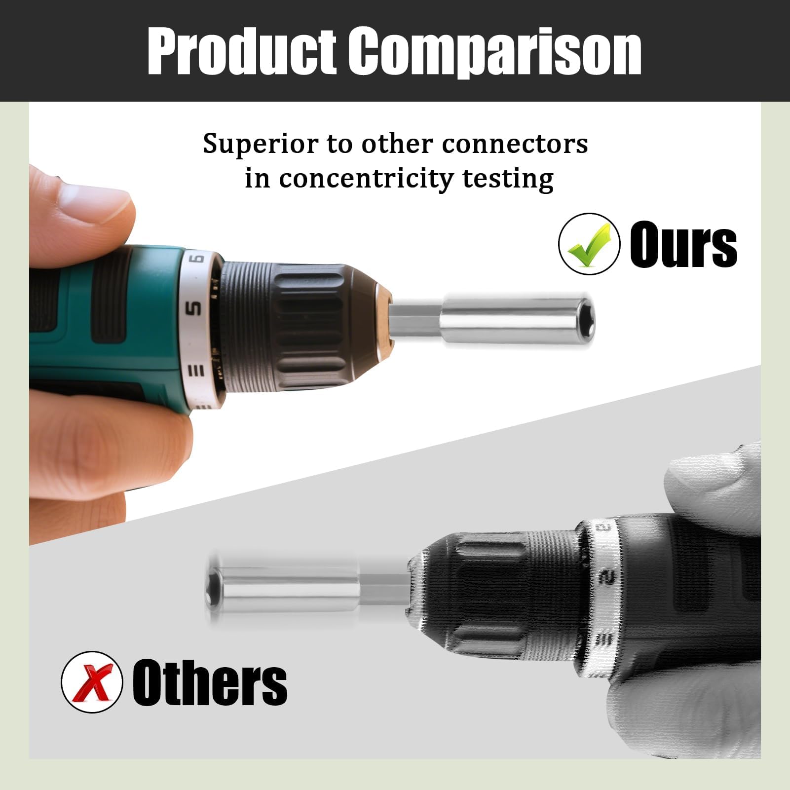 AlwaysH 3Pcs 6.35Mm Hex Shank Magnetic Extension Bit Holder For