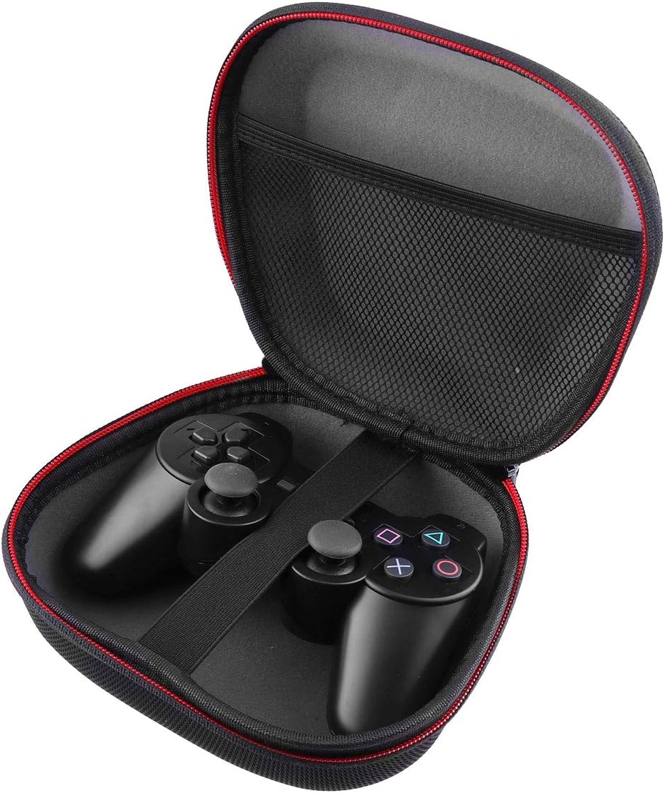 CHICTRY PS4 Controller Gamepad Carrying Case Shockproof EVA Hard Case Portable Travel Storage Bag with Wrist Strap