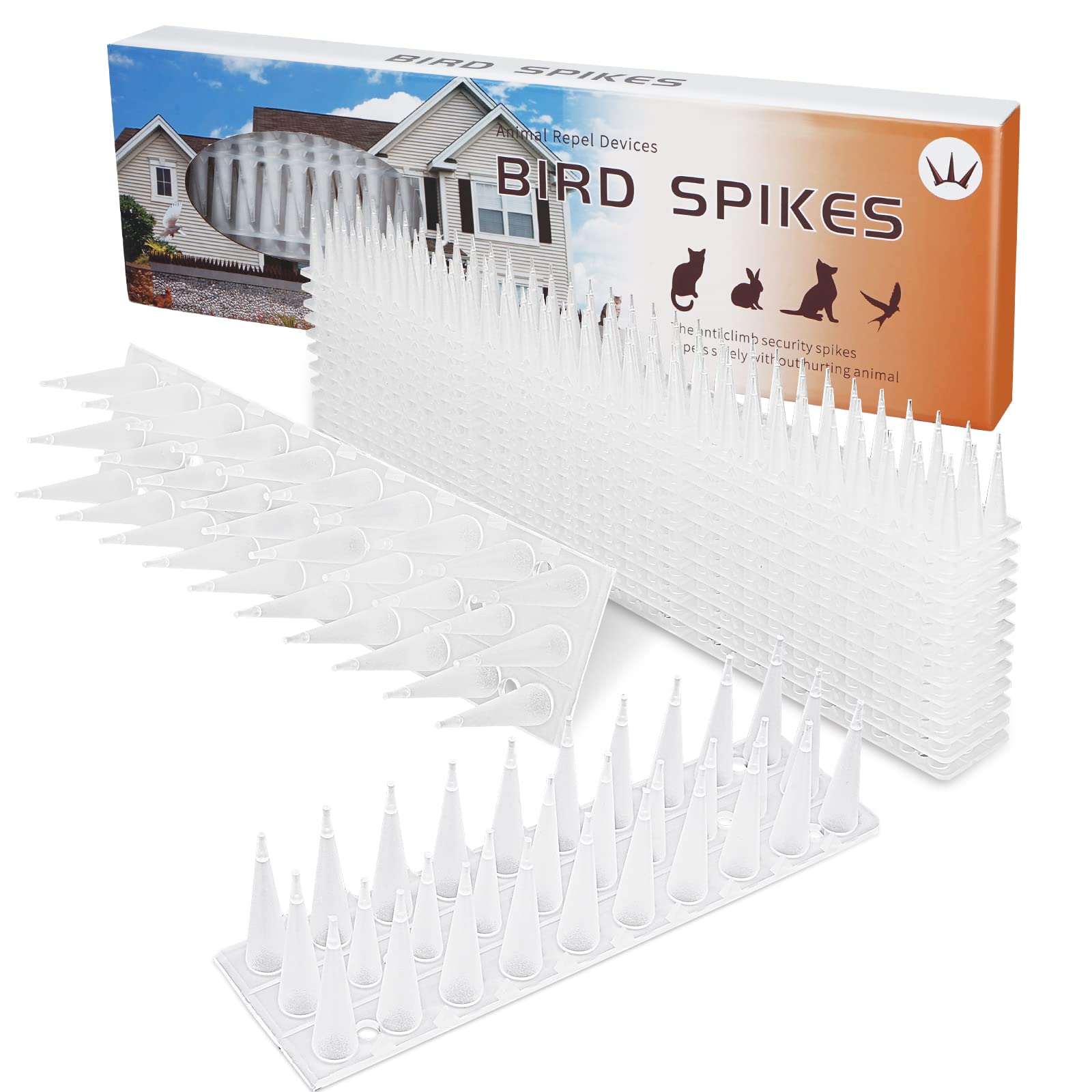 Kelamayi Lot De 4 Pics à Oiseaux Pour Pigeons, 1 M En Acier Inoxydable R Pulsif Durable Pour Oiseaux Et Chats 1104942