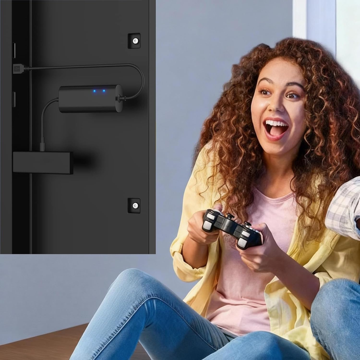 IBERLS USB Power Cord Compatible with Fire Stick, Power Adapter Fit for Fire Stick TV 4K / Ultra HD/Lite, Replaces AC Cable