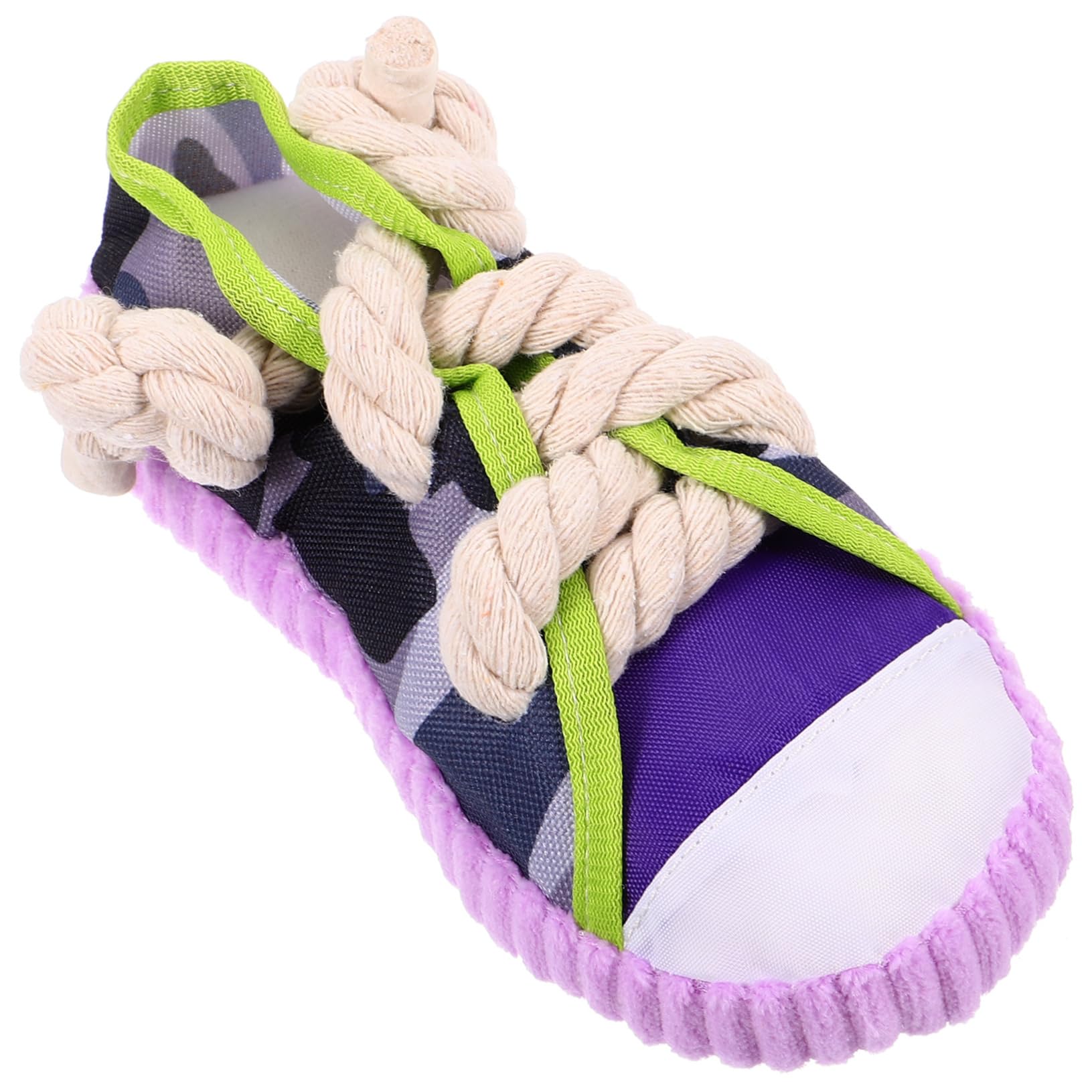 Kisangel Juguete para Perros y Cachorros en Forma de Zapato Cuerda de Algodón Resistente al Mordisco y Diseño Interactivo para Limpieza Dental