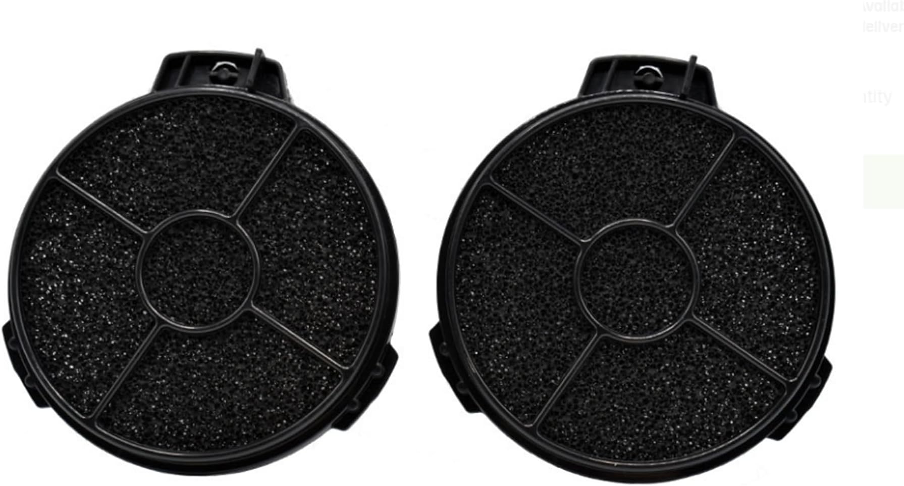 2 x Cooker Hood Carbon Filter Round Filters 5" for CARBFILT4 Cooke & Lewis