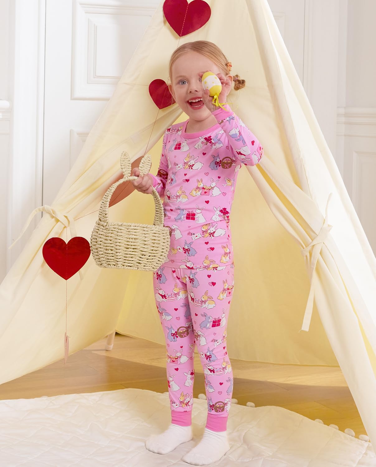 Bamboo Viscose Toddler Girls Kids Pajama Sets 12M-8Y Snug fit Long-Sleeve Softness Sleepwear Pjs 2pcs Jammies - Image 6