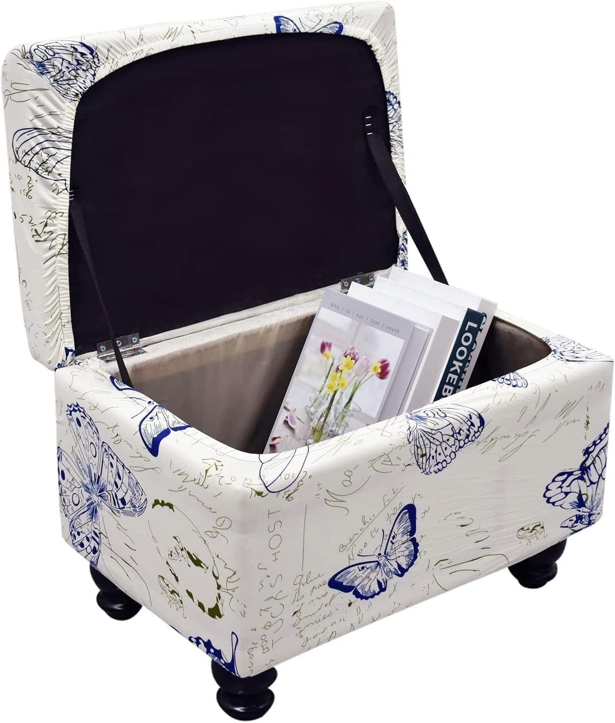 EcoAncheng Storage Ottoman Cover Rectangle Ottoman