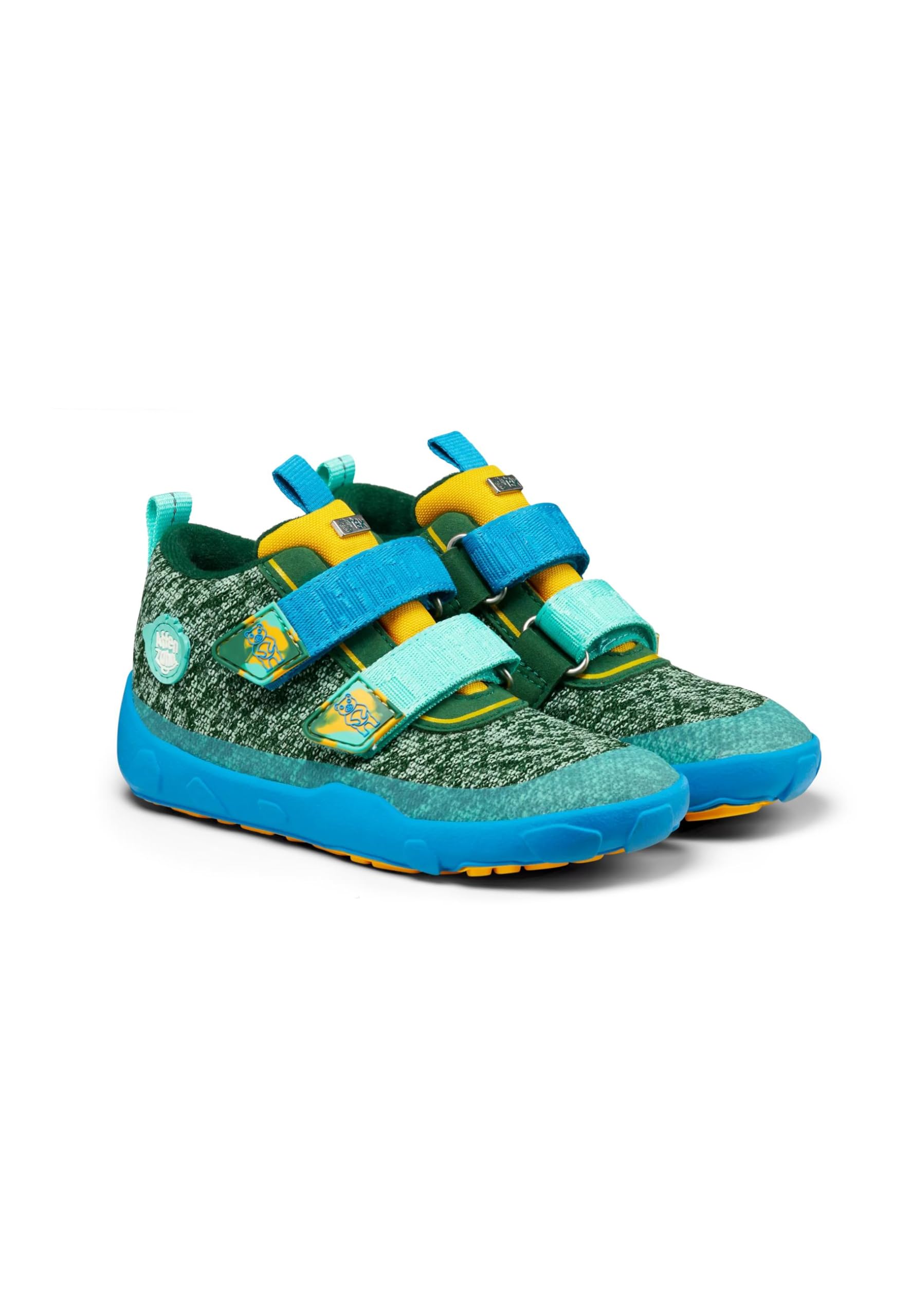 Affenzahn Zapato Barefoot Tejido Happy con Cierre Adhesivo, Vegano, Antideslizante, Flexible, Reflectante, Especialmente Ligero en Tallas 21-32