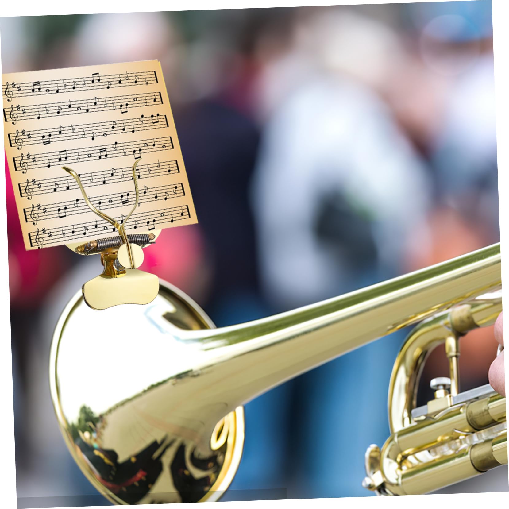 Kisangel Marching Band Accessory Music Flip Folder Clarinet Lyre Clip Versatile for Brass Instruments