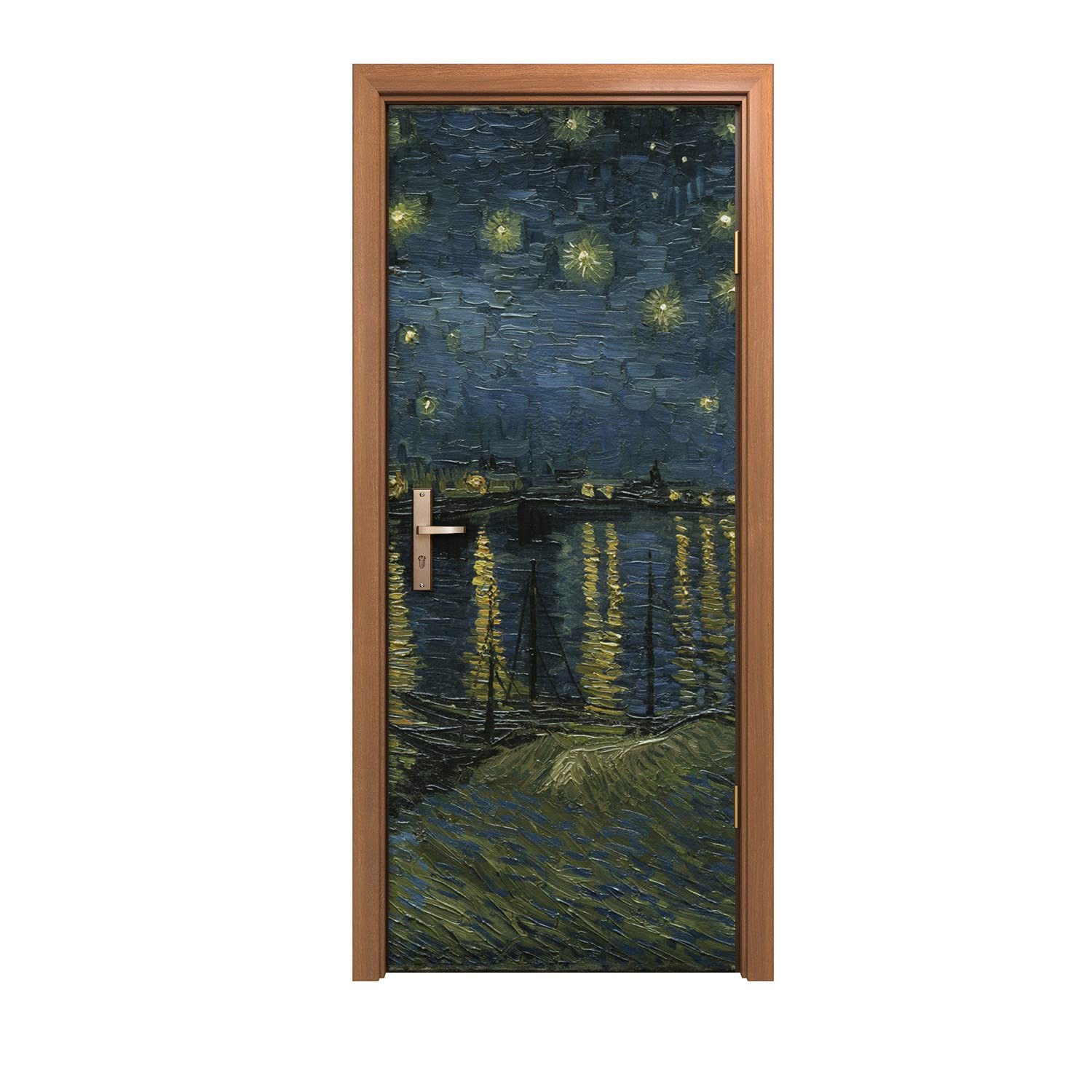 Autocollant de Porte 90x200cm Starry Nuit | Décoration Murale Trompe l'Œil