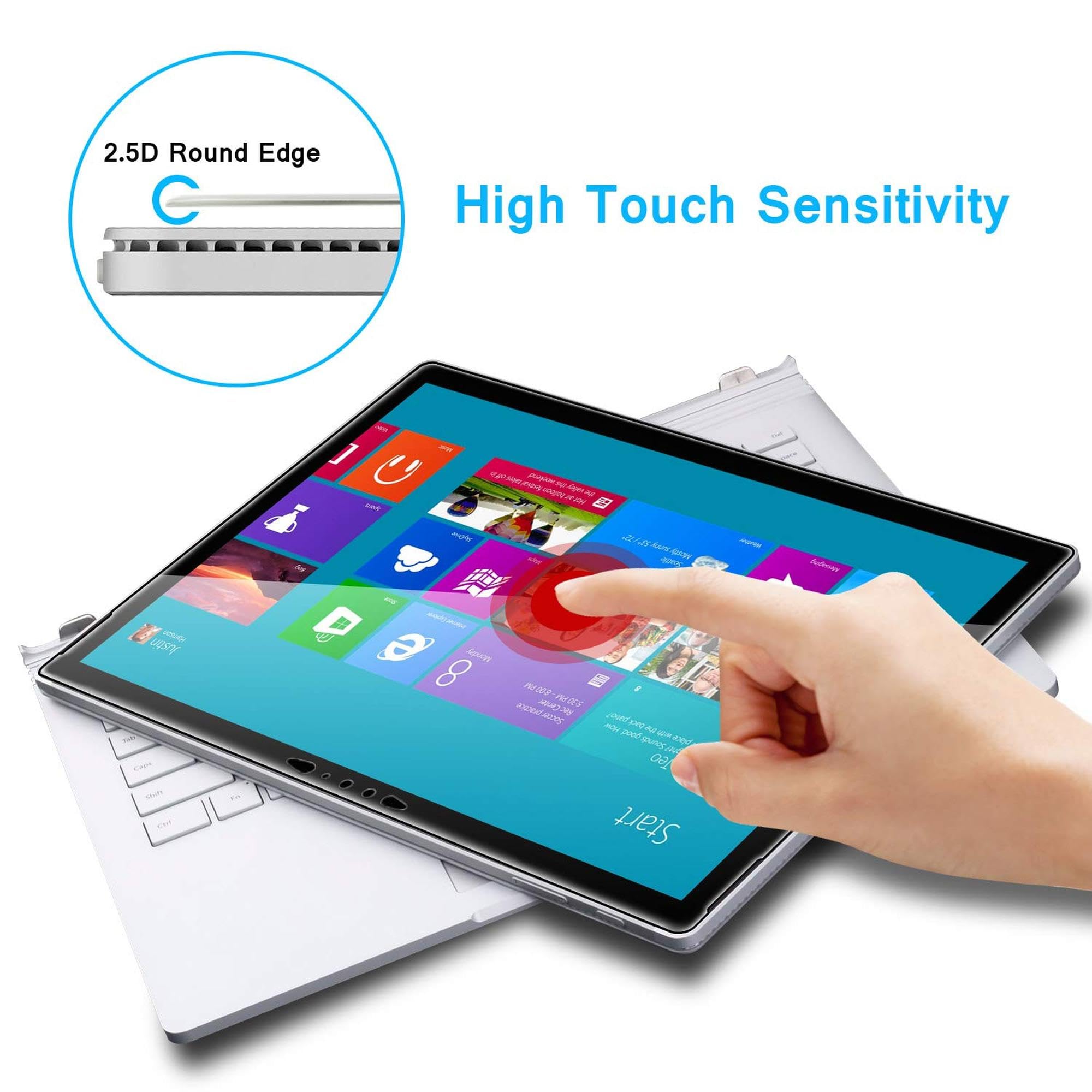 Microsoft Surface Book 3/2 ガラスフィルム Amazon | MEGOO Microsoft Surface Book 3/2 専用保護フィルム