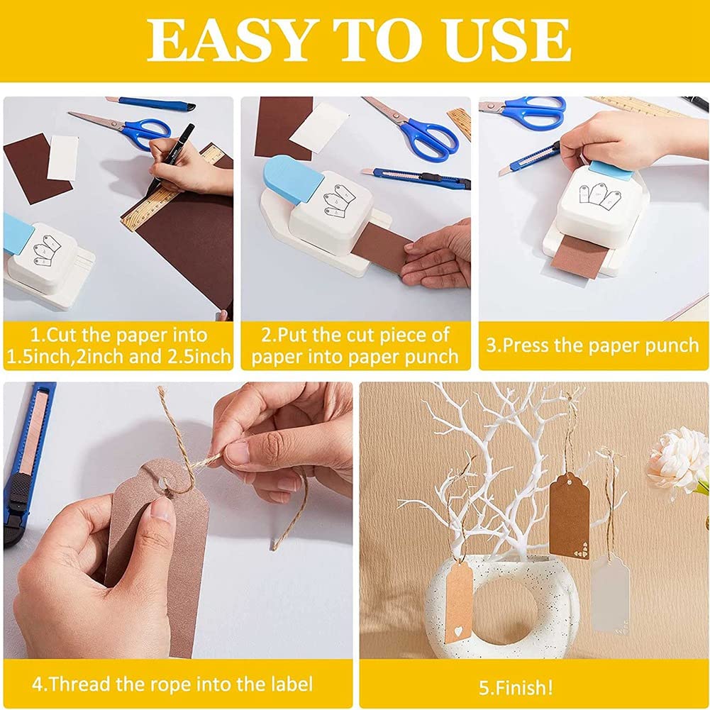 Amazon.co.jp: Mkphargin クラフトタグパンチ ギフトタグ