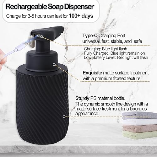 Miniatura 4 de Dispensador automático de jabón, dispensador de jabón líquido sin contacto para fregadero de cocina, dispensador automático de desinfectante de