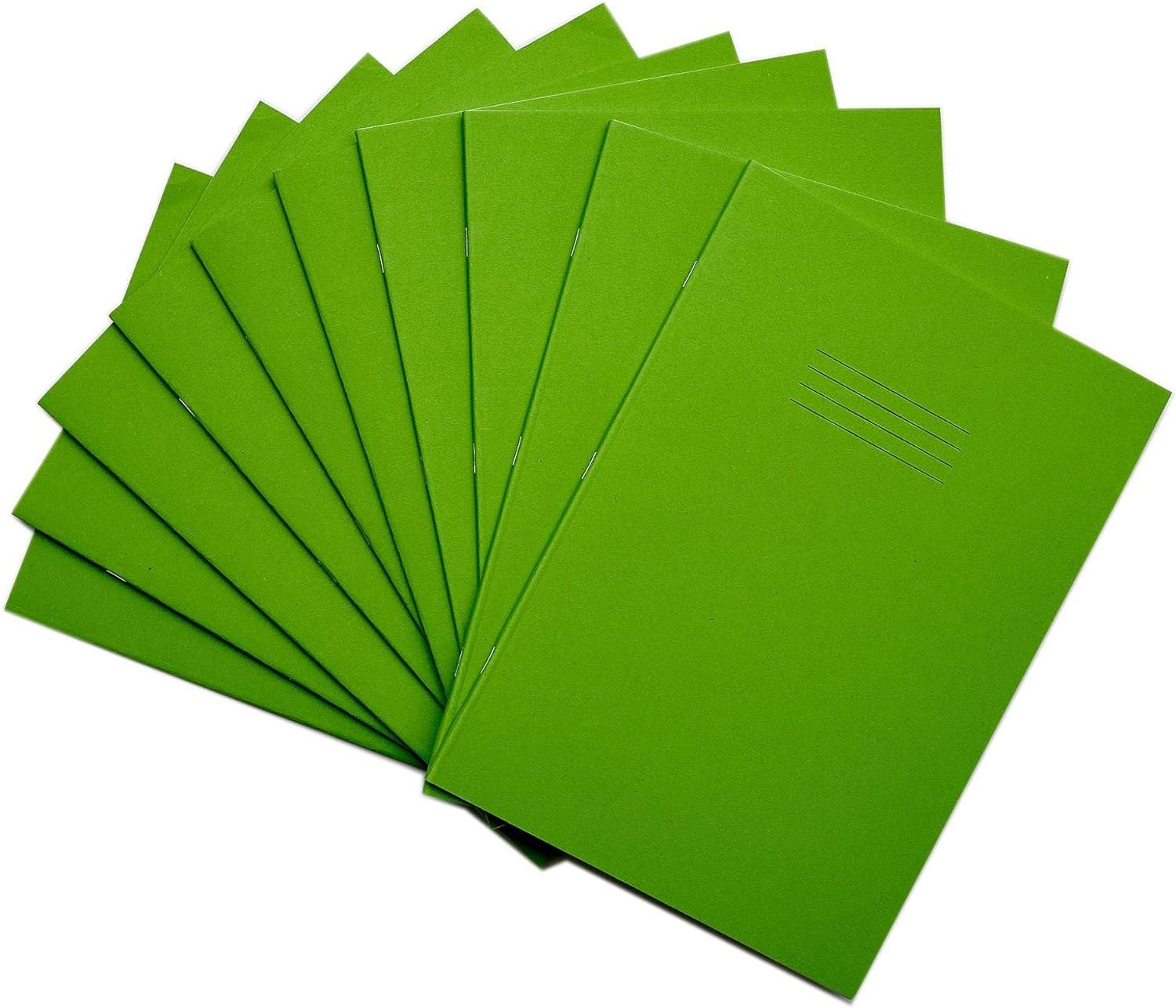 Cahier ligné RHINO 15 mm vert clair : fini les pages raturées (Lot de 10)