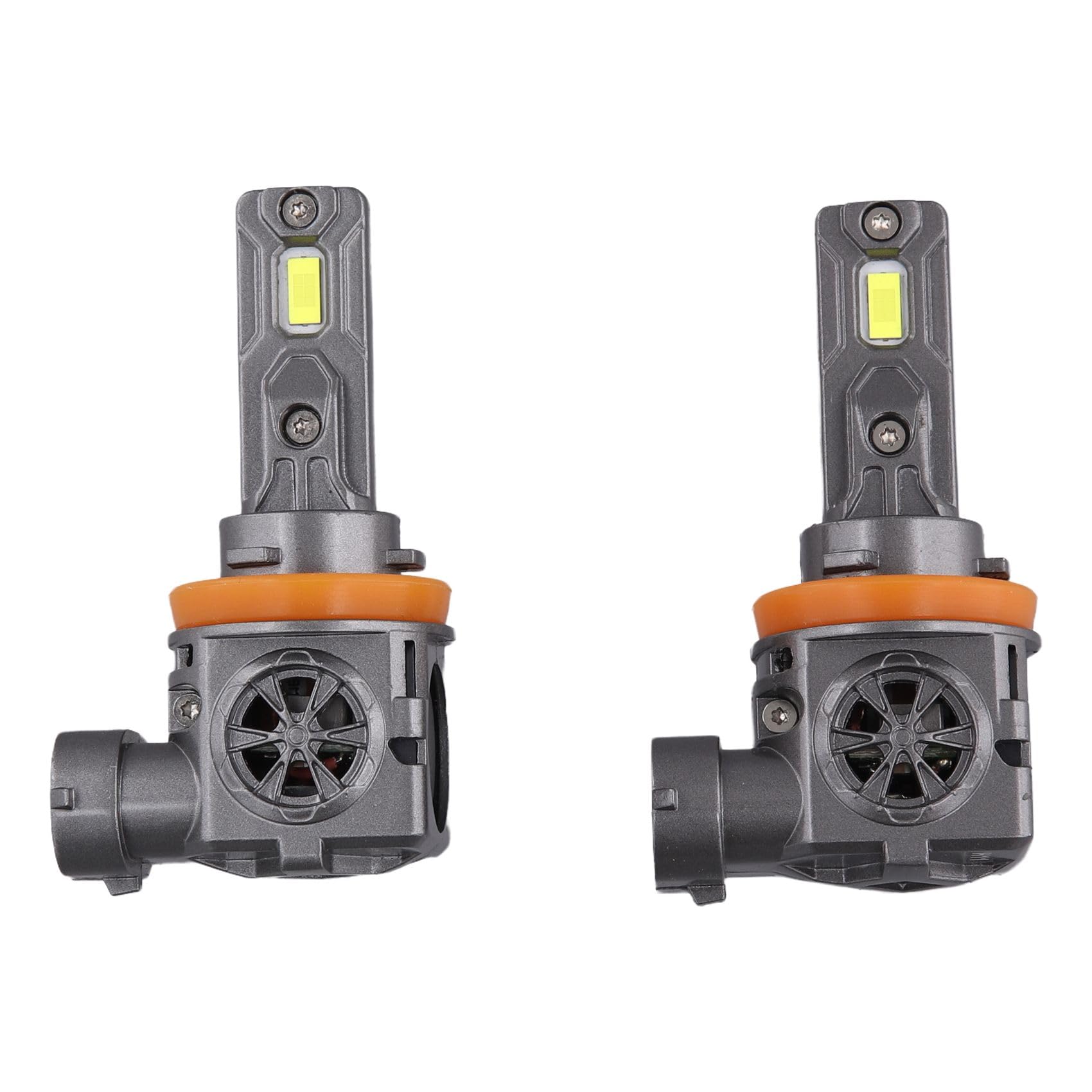 Termitor H11 Focused Headlight Housing Assembly, All-Weather Metal &amp; Glass Light Casing Set, Dual Beam Conversion Enclosure Compatible with H1 Socket Vehicles, 2 Pack