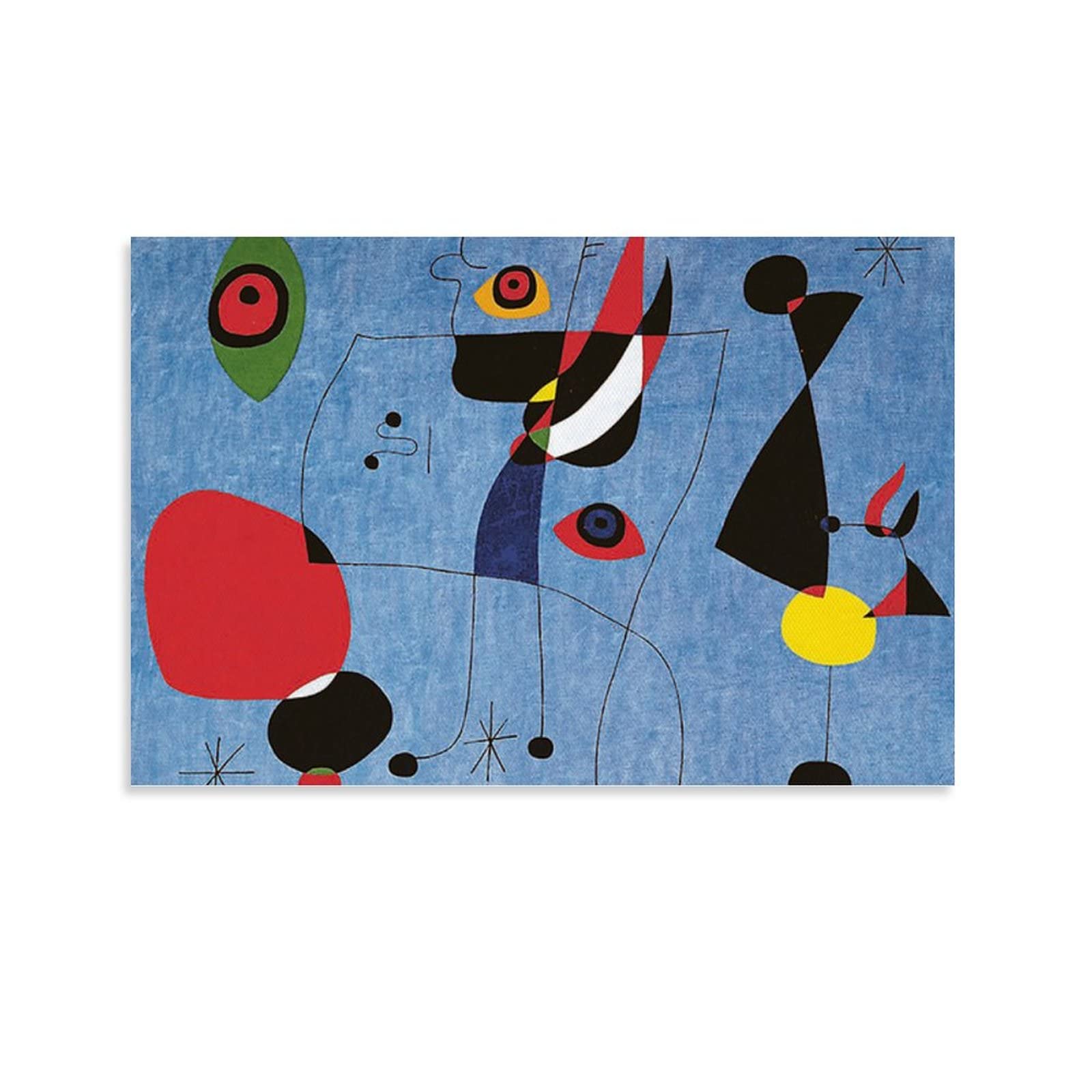 Amazon.co.jp: Joan Miro ジョアン・ミロ(夜の女と鳥)シュルレアリスム 