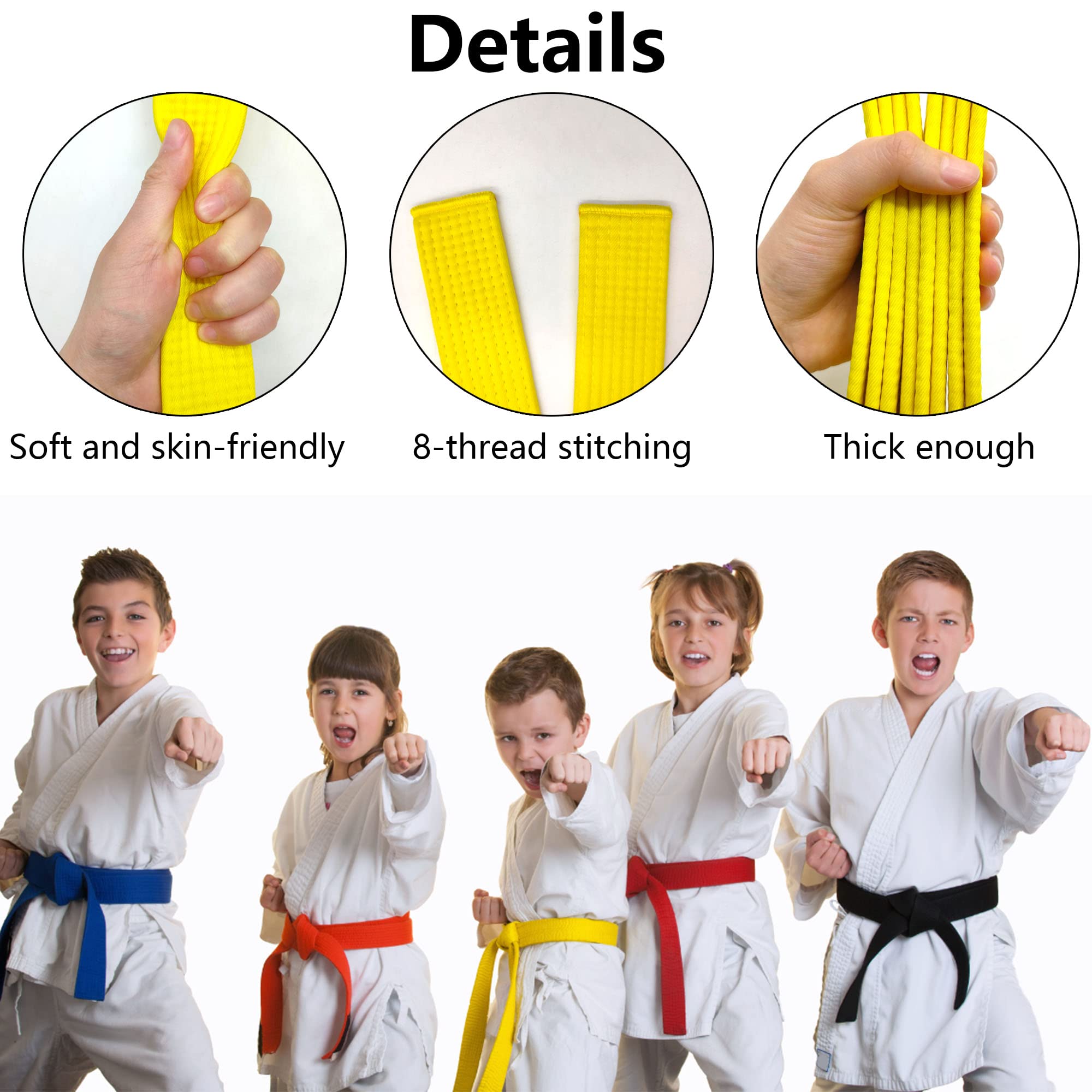 Cintura Nera Karate Cintura Per Arti Marziali 260cm - Judo, Karate,  Taekwondo Per Bambini E Adulti Cintura Bambina, image size:2000x2000