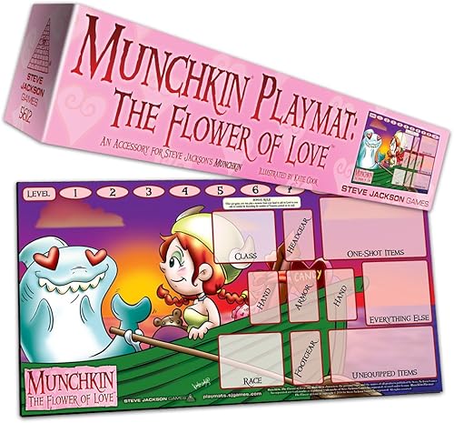 Miniatura 3 de Steve Jackson Games Munchkin Playmat The Flower of Love Score Tracker  Contador de niveles  Accesorio de juego de cartas para adultos y niños  RPG