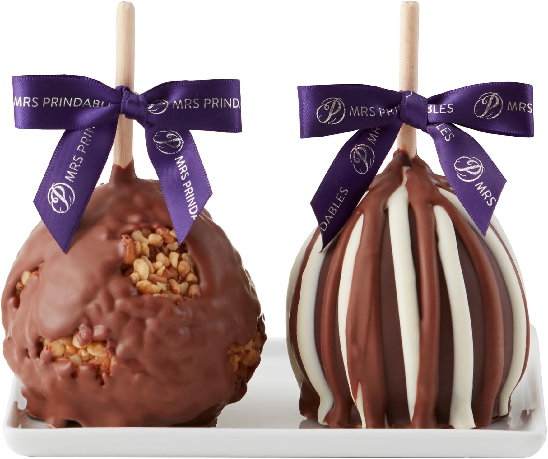 Mrs Prindables Classic Chocolate Covered Caramel Apple 2-Pack