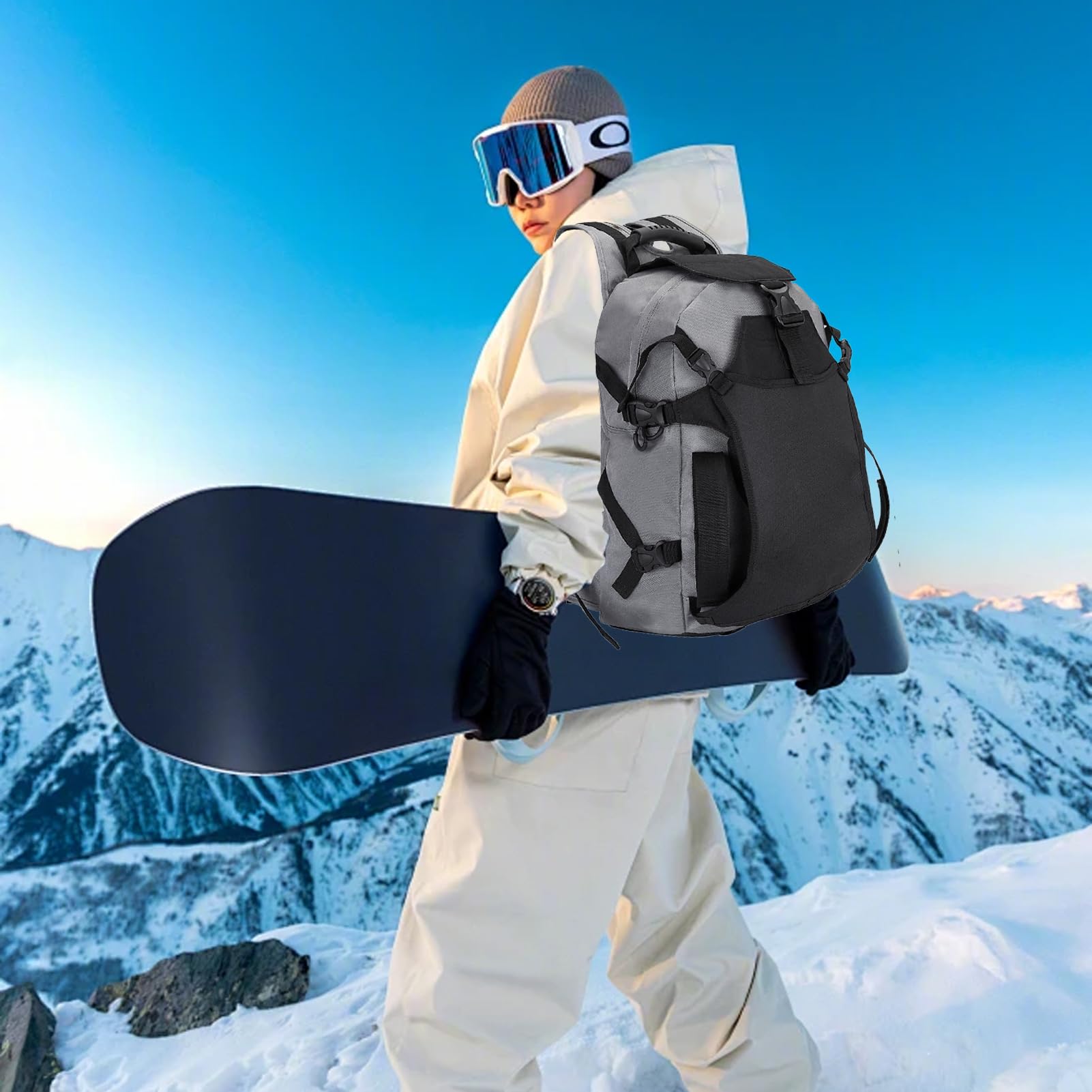 Skirucksack für Männer | Rucksack Radfahren 30L - Ausrüstungstasche Snowboard Ausrüstung - für Skifahrer Enthusiasten Snowboard Besucher Fahrstationen Outdoor Bekleidung Ausrüstung Helmschutz
