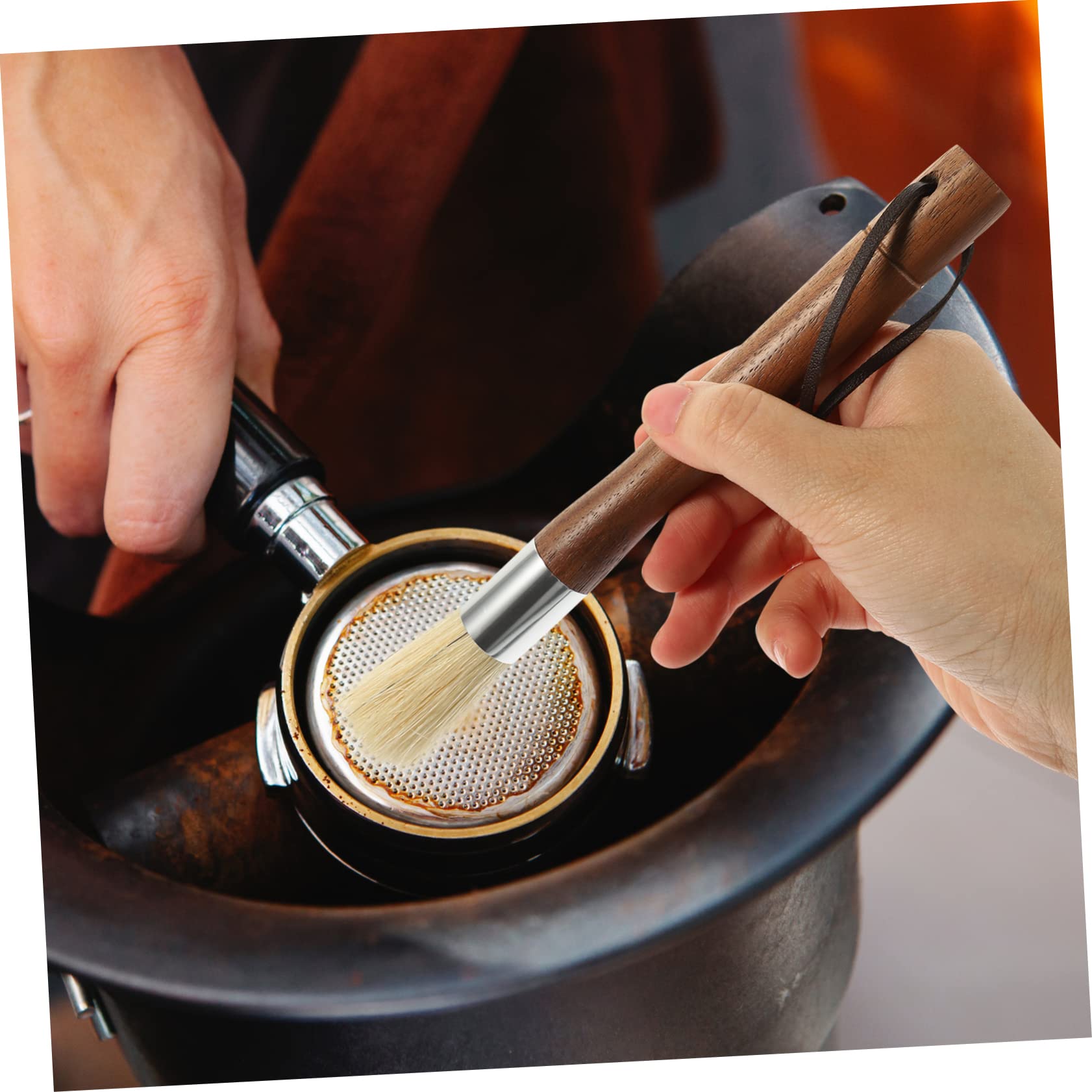 Amosfun 3 Piezas Cepillo De Limpieza De Cepillo Para Cafetera Maquinas De Espresso Herramienta De Limpieza De Cafetera Cepillo De Limpieza De Café En Polvo Cepillo De Cafe Melena