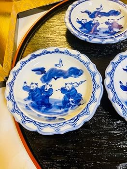 皿 骨董品 Amazon.co.jp: 鍋島焼 丸皿 銘々皿 骨董 唐子 染付 印判 5枚