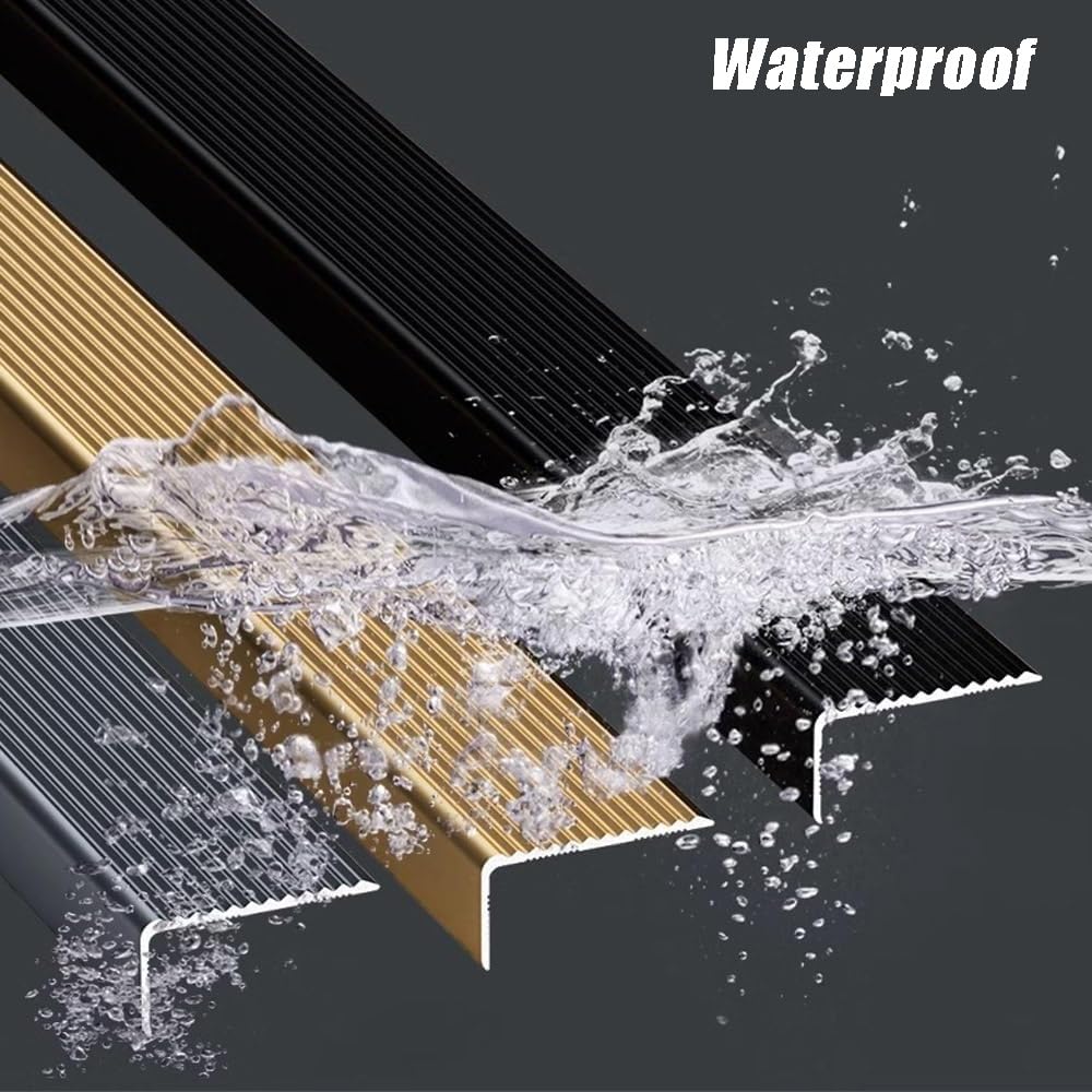 2 Stück 90cm Treppenkantenprofil Aluminium Treppenprofil Treppenwinkel