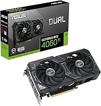 ASUS Dual GeForce RTX 4060 Ti OC Edition 8GB GDDR6 (PCIe 4.0, 8GB GDDR6, DLSS 3, HDMI 2.1, DisplayPort 1.4a, 2.5-slot design, Axial-tech fan design, 0dB technology, and more)