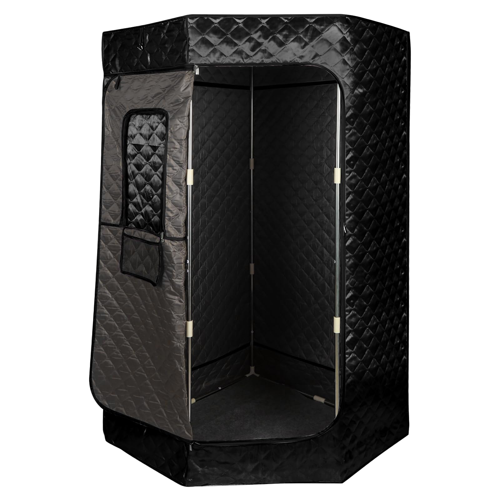 Sauna, sauna à vapeur pour la maison, sauna portable avec télécommande, espace de sauna portable peut soulager la fatigue, perte de poids (noir-D)