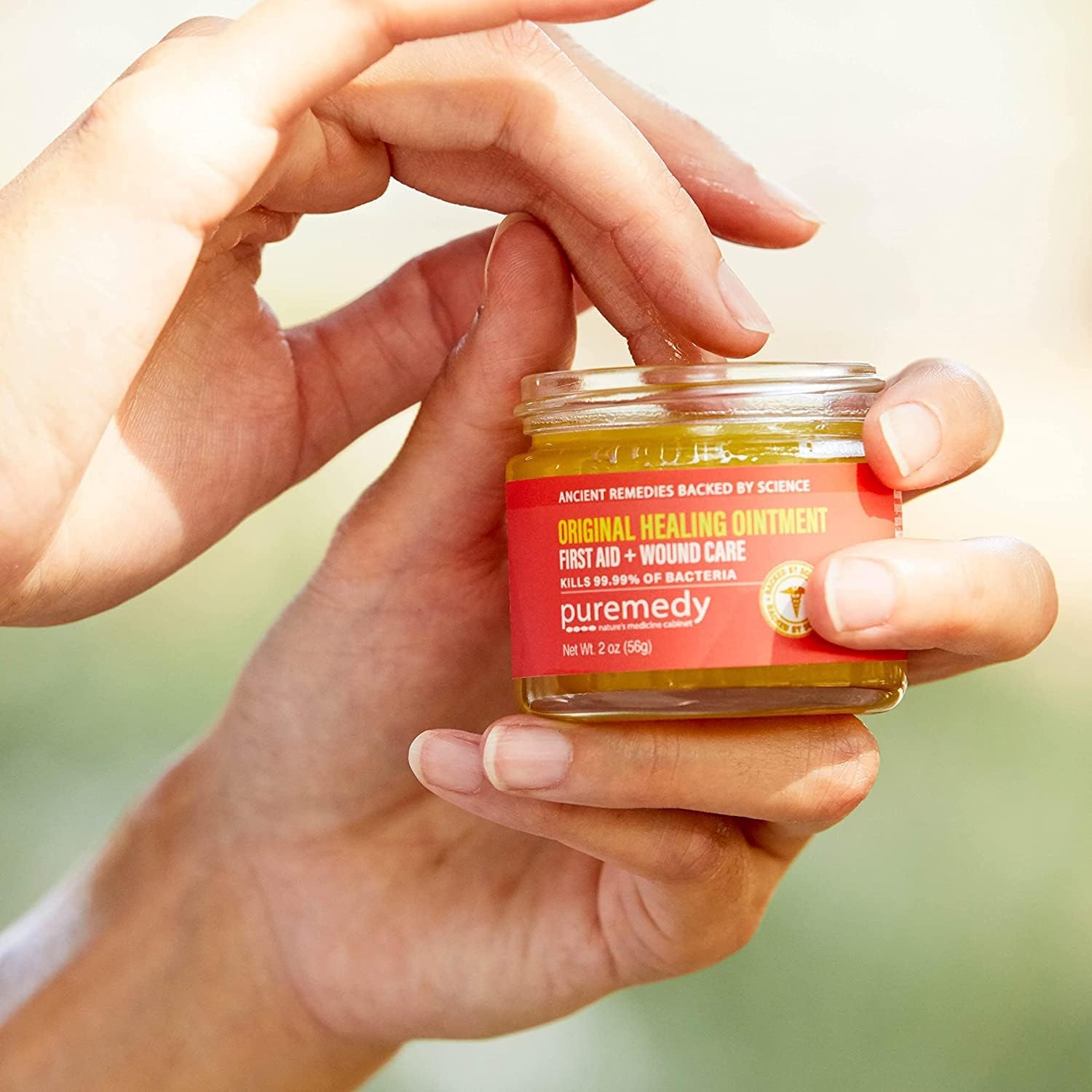 Puremedy Original Healing Ointment All Natural First Aid Salve for Wounds, Burns, Cuts, Bug Bites, Bed Sores, Itching, Swelling - Safe for Adults & Kids, FSA - 1 oz - Image 7