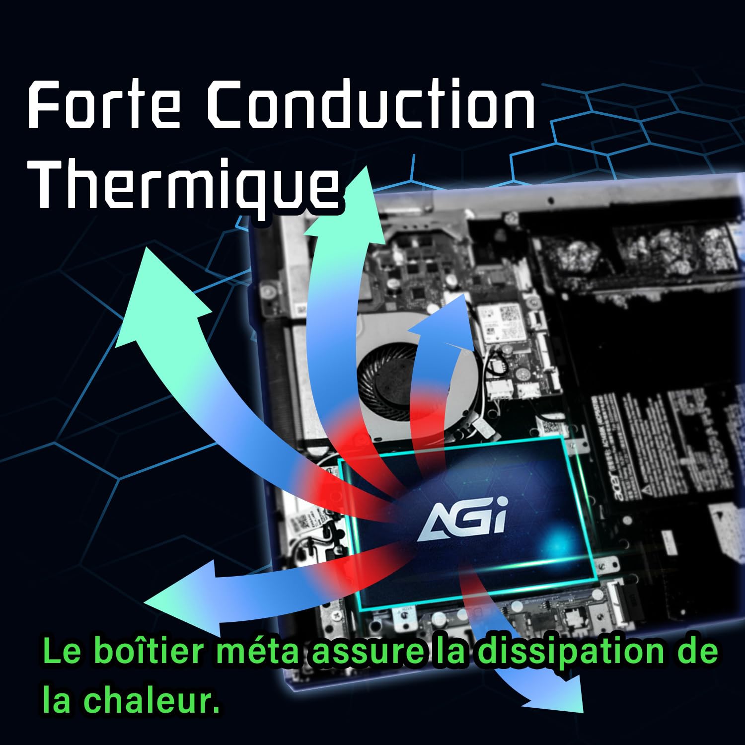 AGI SSD Interne 1 to AI238 - SATA III 2,5" 3D NAND Jusqu'à 550 Mo/s