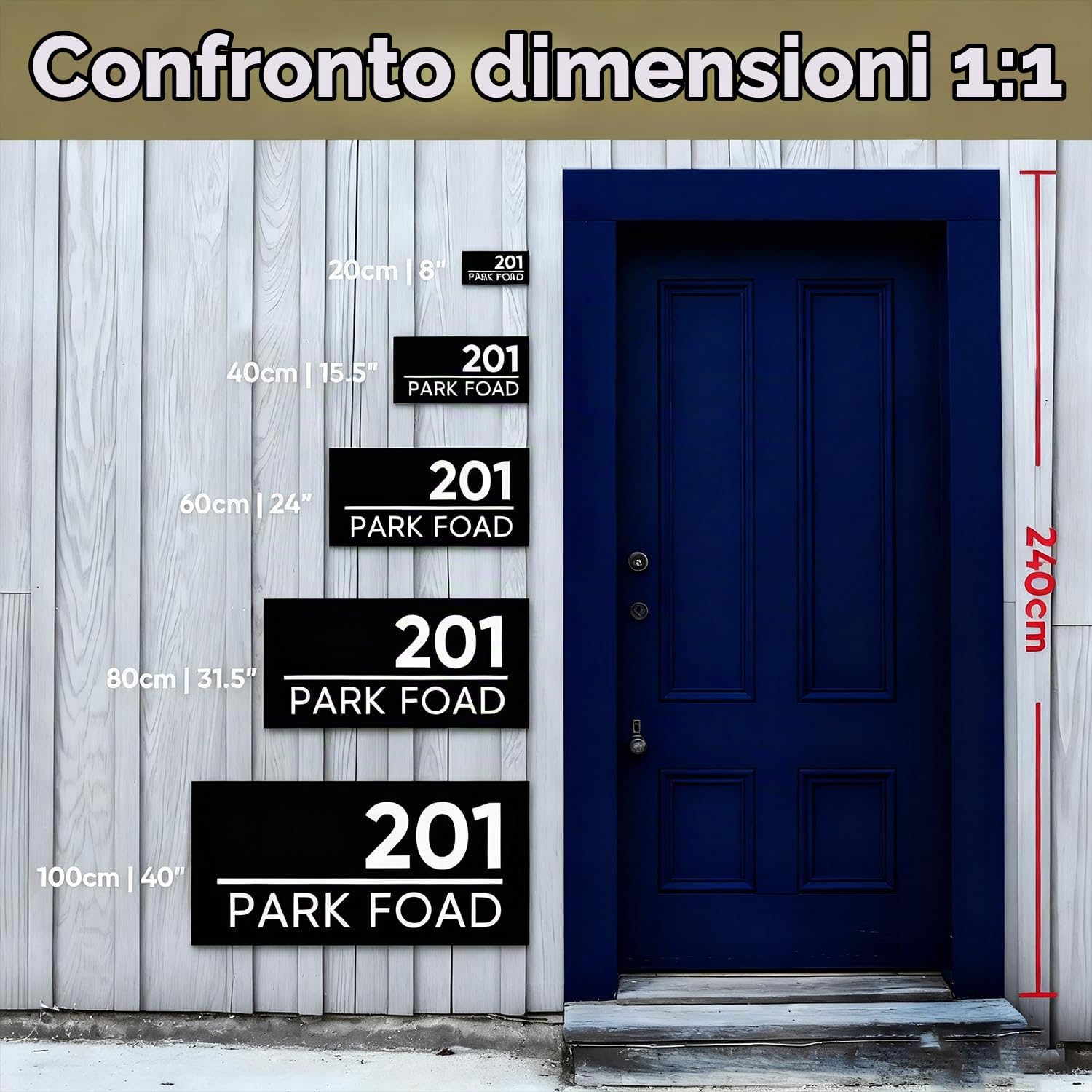 Numeri Civici LED Personalizzati, design adatti al tuo stile, numeri civici illuminati, adatti per insegne luminose esterne