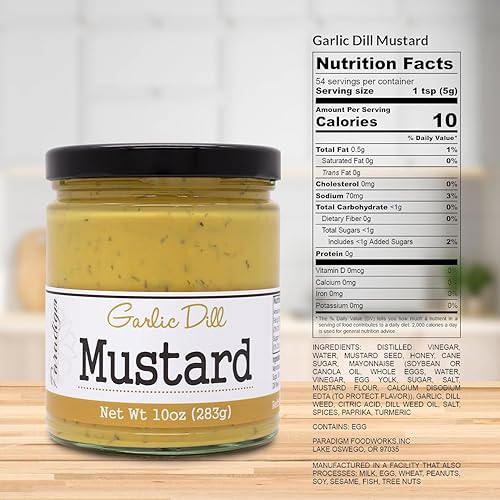 Miniatura 2 de Paradigm Foodworks Mostaza de eneldo de ajo, 10 onzas