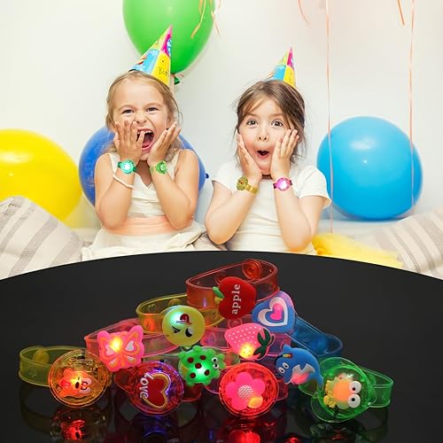 Miniatura 6 de Estimable Paquete de 12 pulseras con luz LED, regalos de fiesta, regalos de devolución, bolsas de regalo, juguetes de caja del tesoro, premios de