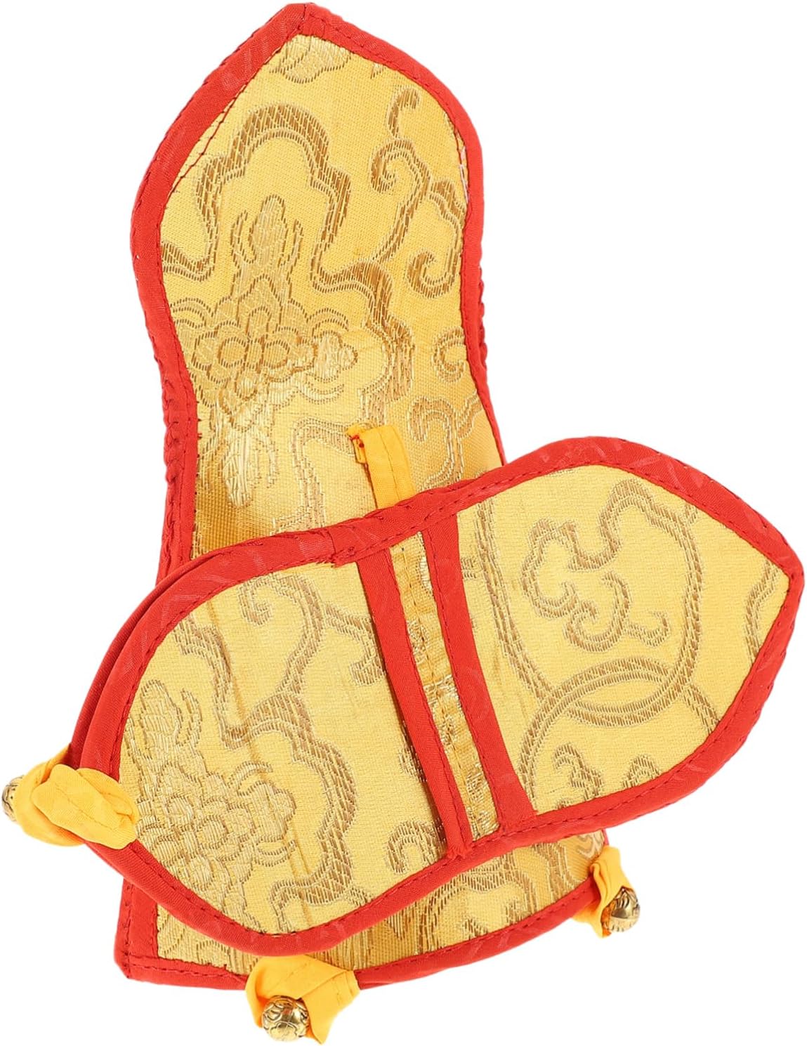 Toddmomy Vajra Bell Bag Musical Instrument Case Storage Pouch for Vajra Tear Resistant Utility Pouch Delicate Pattern Bag Style