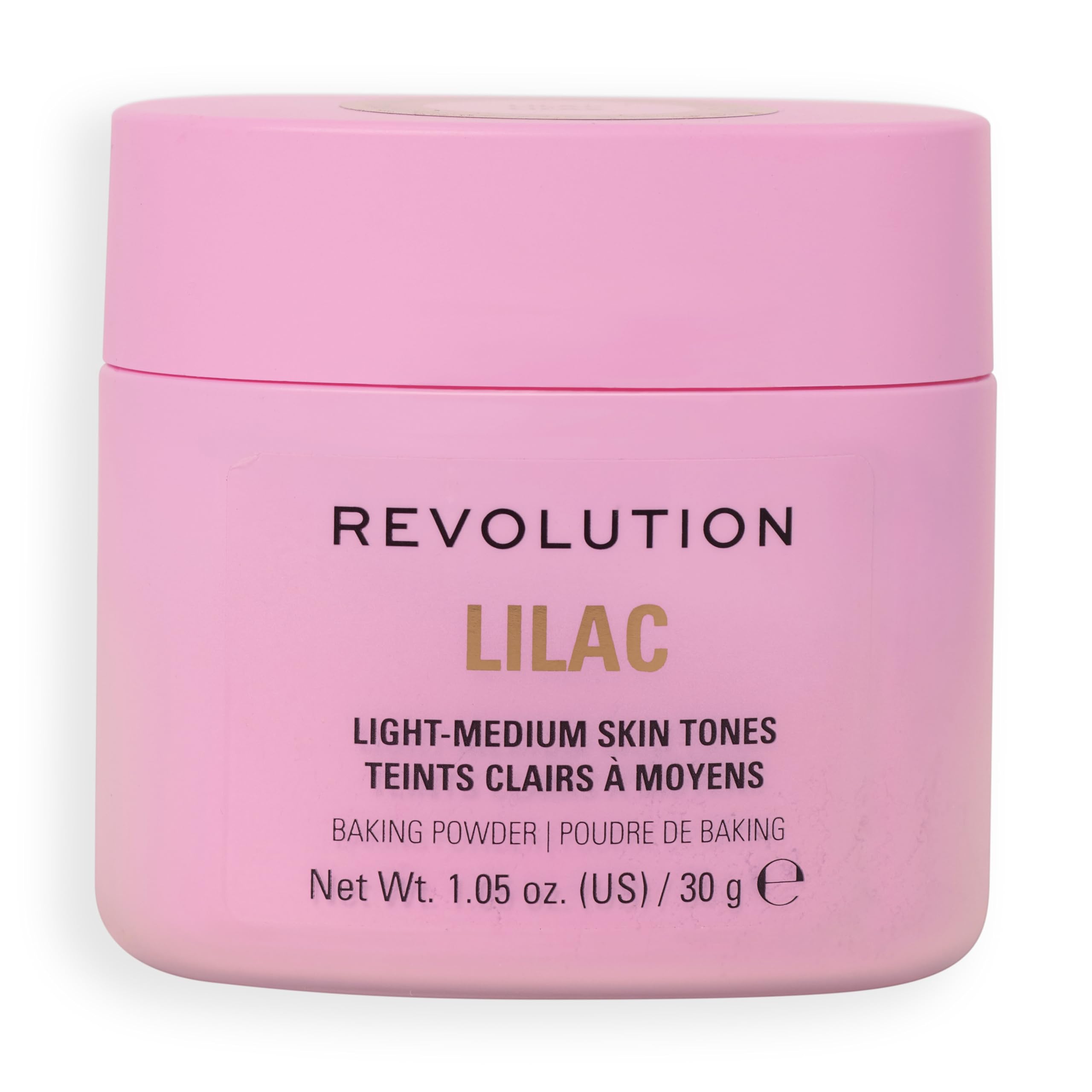 Revolution Loose Baking Powder – Make-up Fixierpuder mit Leuchtkraft, absorbiert Glanz & überschüssiges Öl, vegan & tierversuchsfrei, 30 g, Lilac