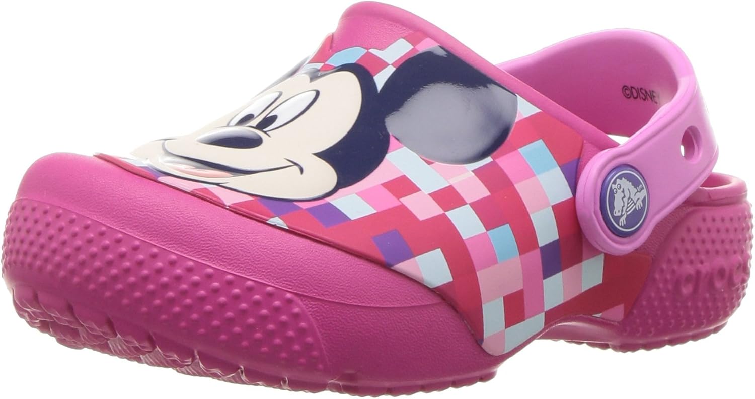 Amazon [クロックス] クロックス ファン ラブ ミッキー クロッグ キッズ 204708 candy pink 18 cm