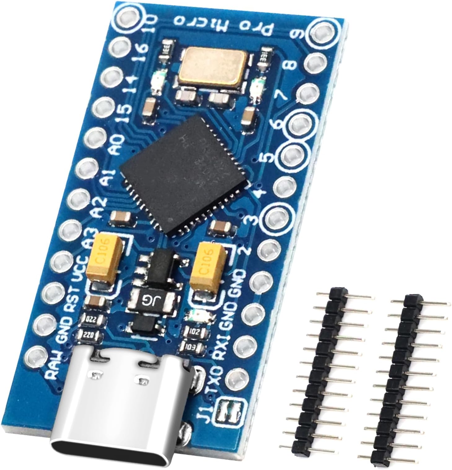 Pro Micro with 32u4 Chip Development Board Binghe Pro Micro 5V/16MHz ...