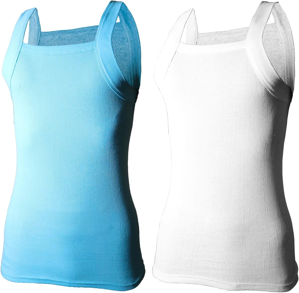 2-4-6 Packs Men's G-Unit Style Cotton Tank Tops Square Cut Muscle Rib A-Shirts