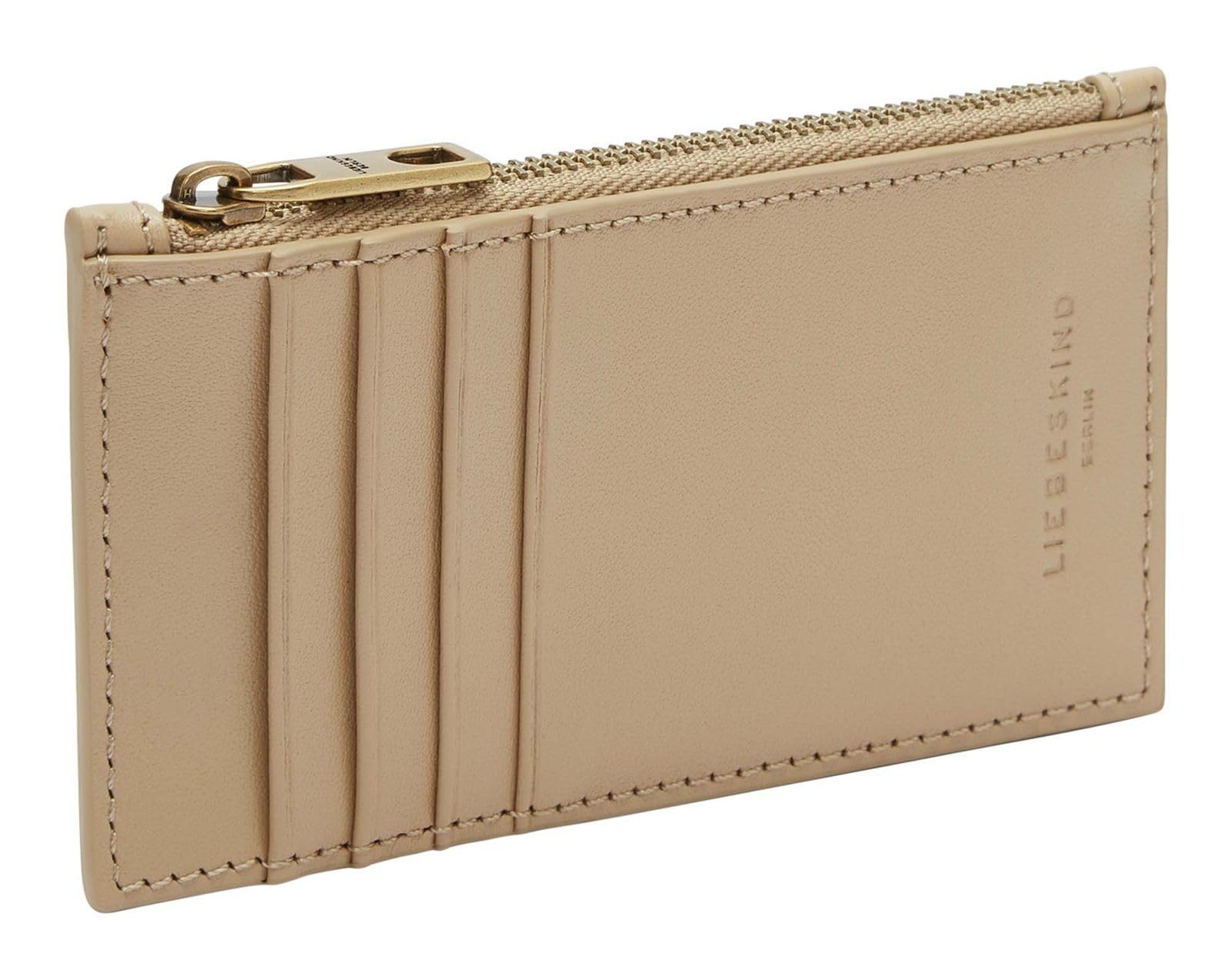 LIEBESKIND Berlin Leather Card Holder Soft Nappa Lou Cardholder Beige