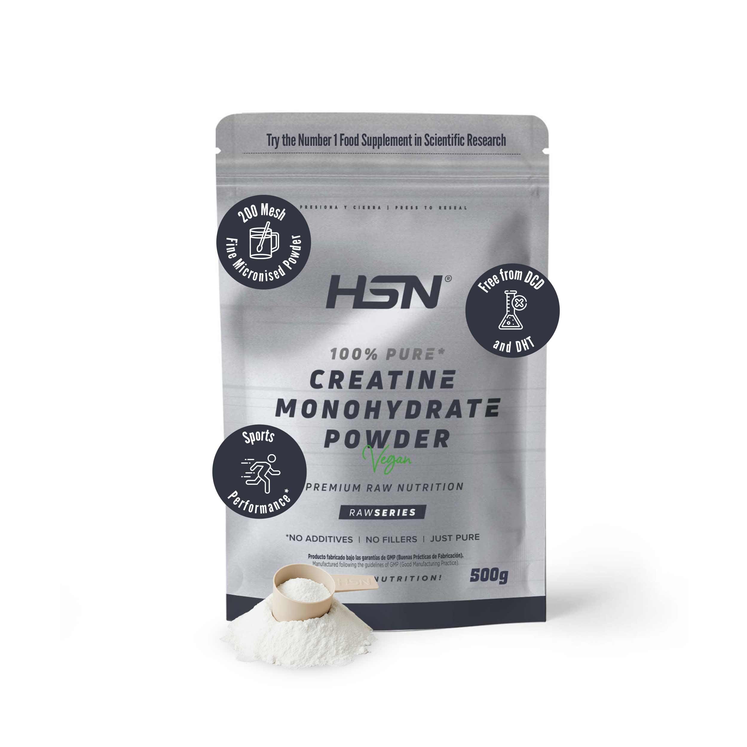 HSN Micronized Creatine Monohydrate 1 kg | 100% Pure, Unflavored | Vegan, Gluten Free and No Additives | High Solubility and Maximum Purity | Does Not Include Doser — view 8