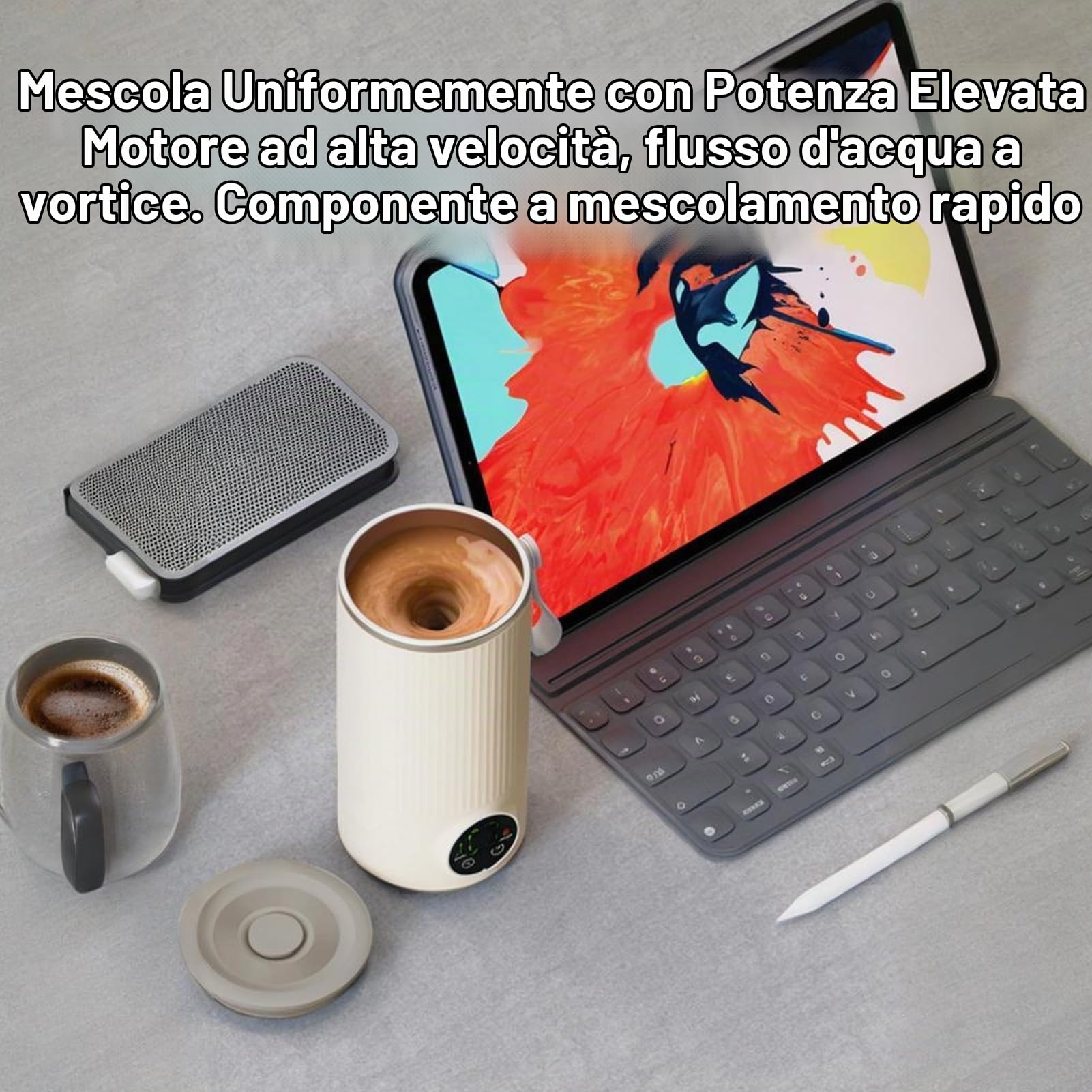 Bollitore Elettrico Portatile da Viaggio 400ML,USB Ricaricabile in Acciaio Inossidabile Caldaia Ad Acqua Calda con Doppia Batteria 3000mAh
