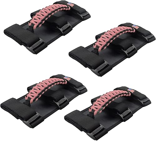 Vista 44 de 4 asas de agarre de barra antivuelco compatibles con Jeep Wrangler JLU JK JKU TJ YJ LJ JT JL y Gladiator JT 1987-2021 UTV y ATV, se adapta a barras