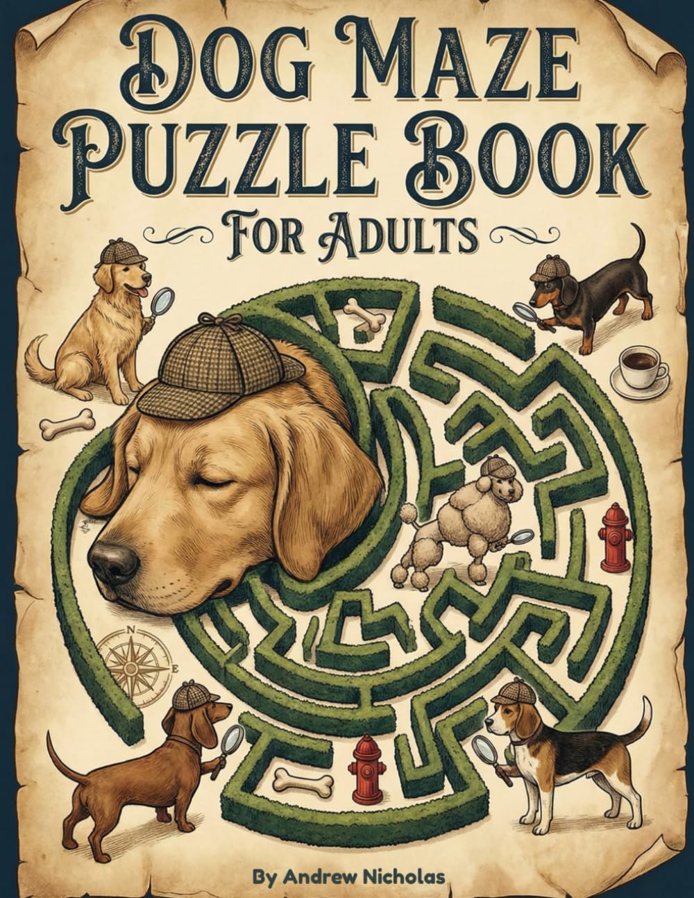 Dog Maze Puzzle Book for Adults: A Unique Puzzle Activity Book Featuring Dog Themed Mazes for Fun, Relaxation, and Mental Stimulation