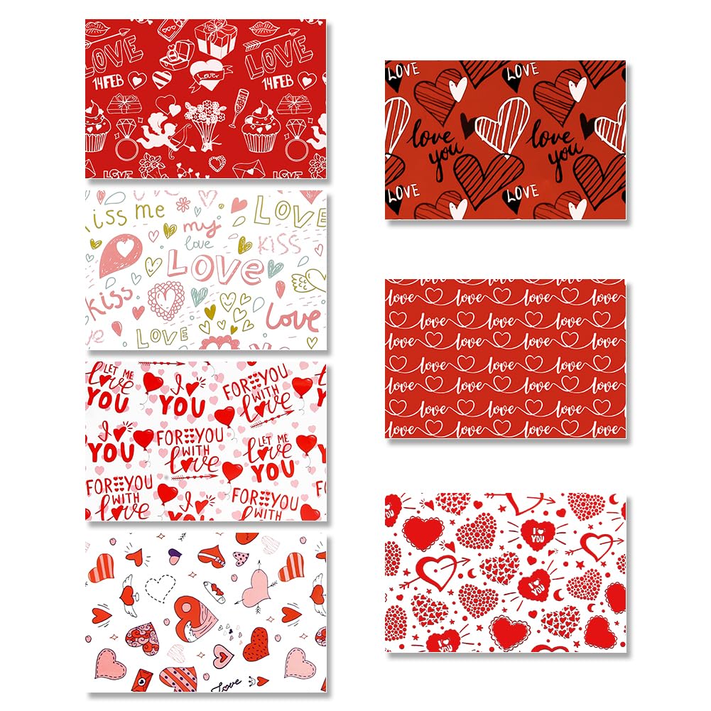 Papel De Regalo Romántico Para El Día De San Valentín