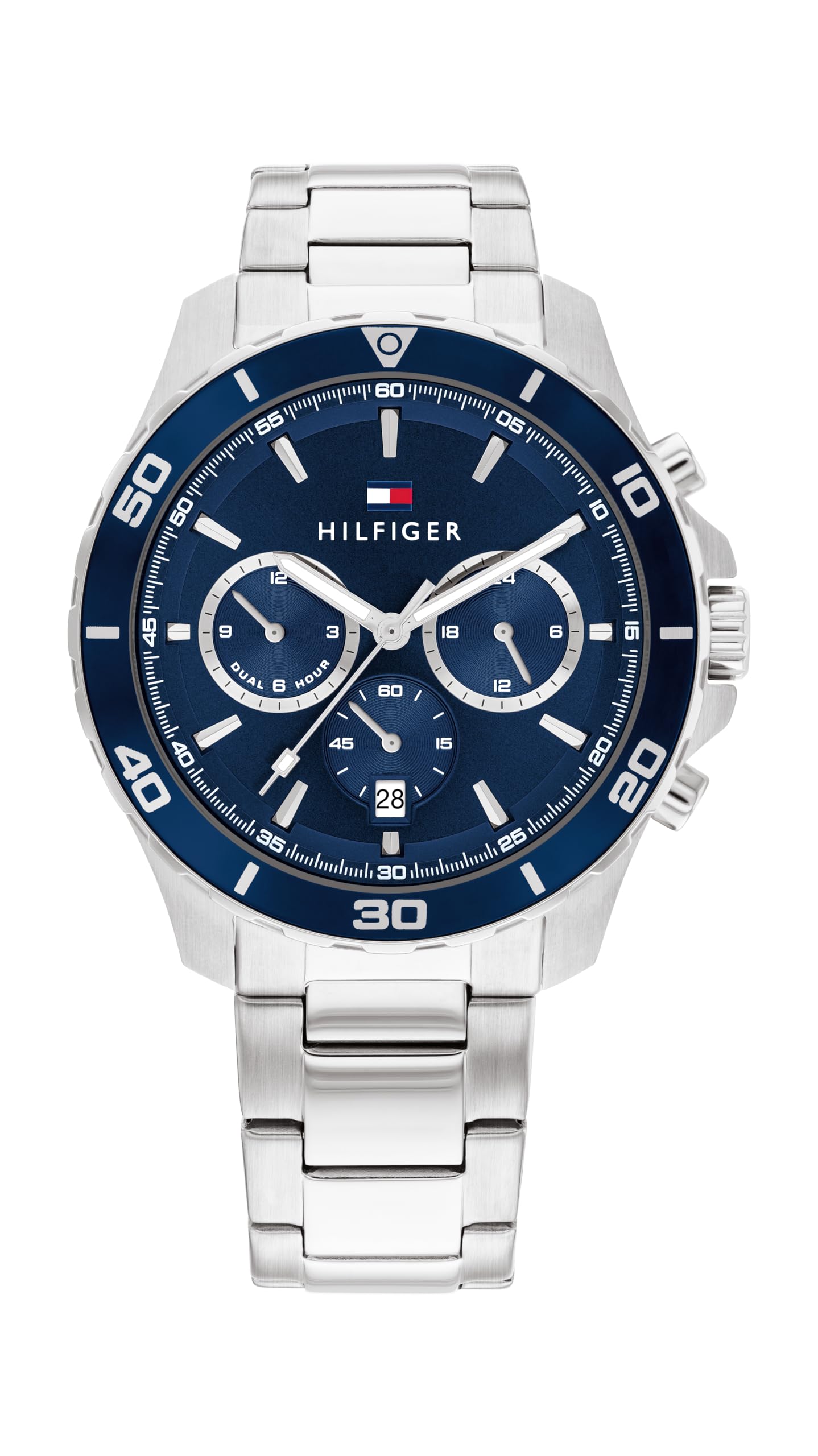Tommy Hilfiger JORDAN Men's Watch, Analog Blue / Silver