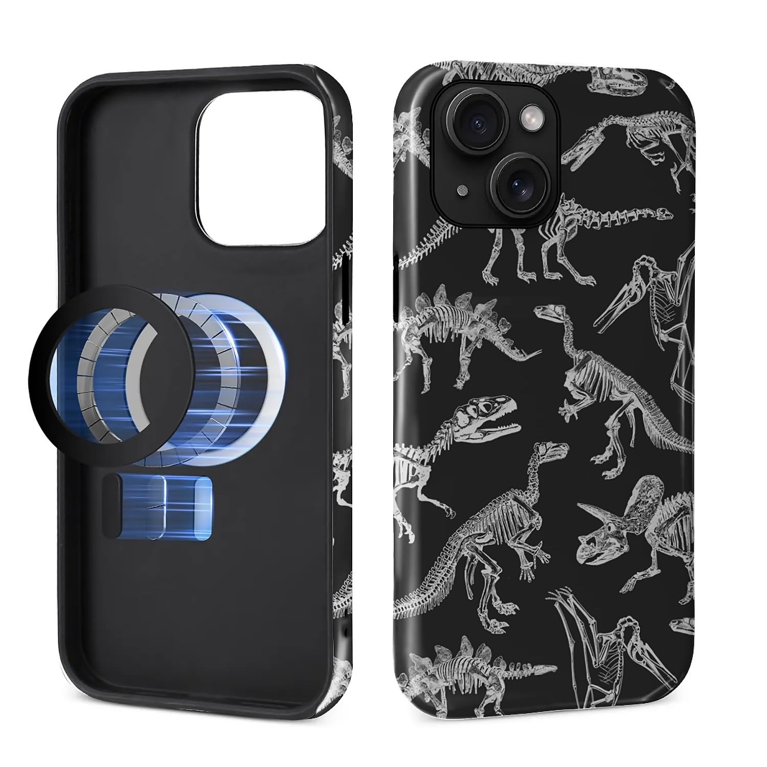 Custodia per iPhone 15 Plus compatibile con MagSafe 2-in-1 lucida All Inclusive Anti Caduta Doppio Strato Protezione Morbido TPU+PC Back Pattern Case per iPhone 15 Plus 6.7 pollici per Ragazzi