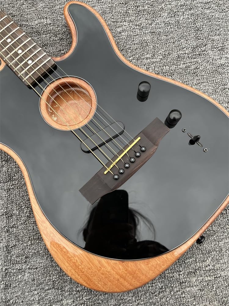 Amazon | カスタム 6 弦エレクトリック ギター、スプルース パネル