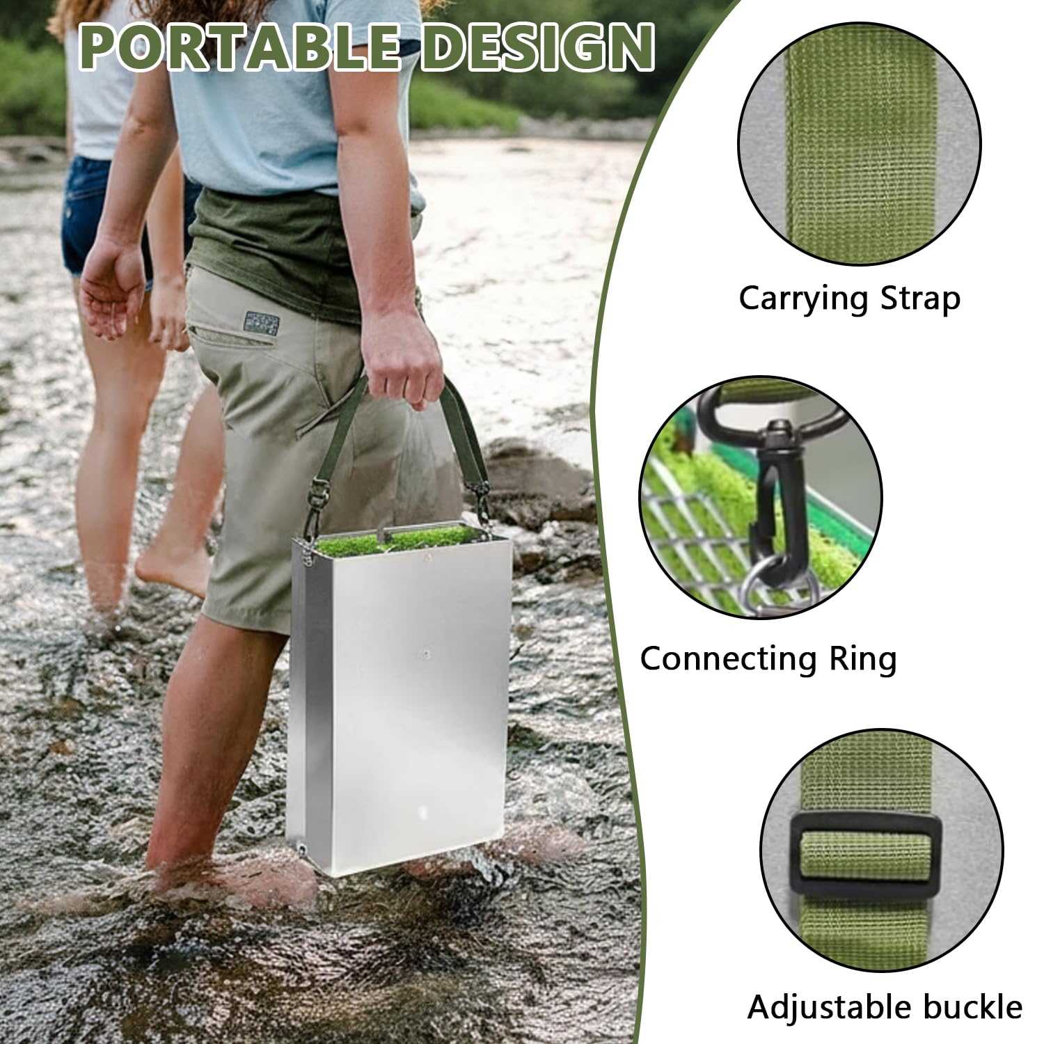 3 w 1 kompletny zestaw do mycia złota, 127 cm złota myjnia z aluminium, składana rynna do mycia złota, kompletny zestaw z 34-częściowymi akcesoriami, przenośne wyposażenie górnicze do rzeki Bach Gold