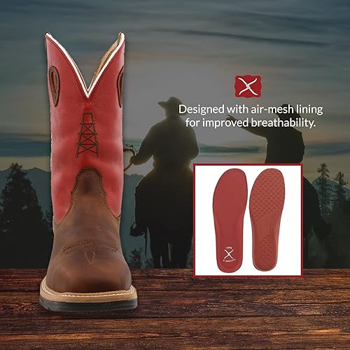 Miniatura 4 de Twisted X Men's Waterproof Lite Western Work Boot Composite Toe - Mlccw01