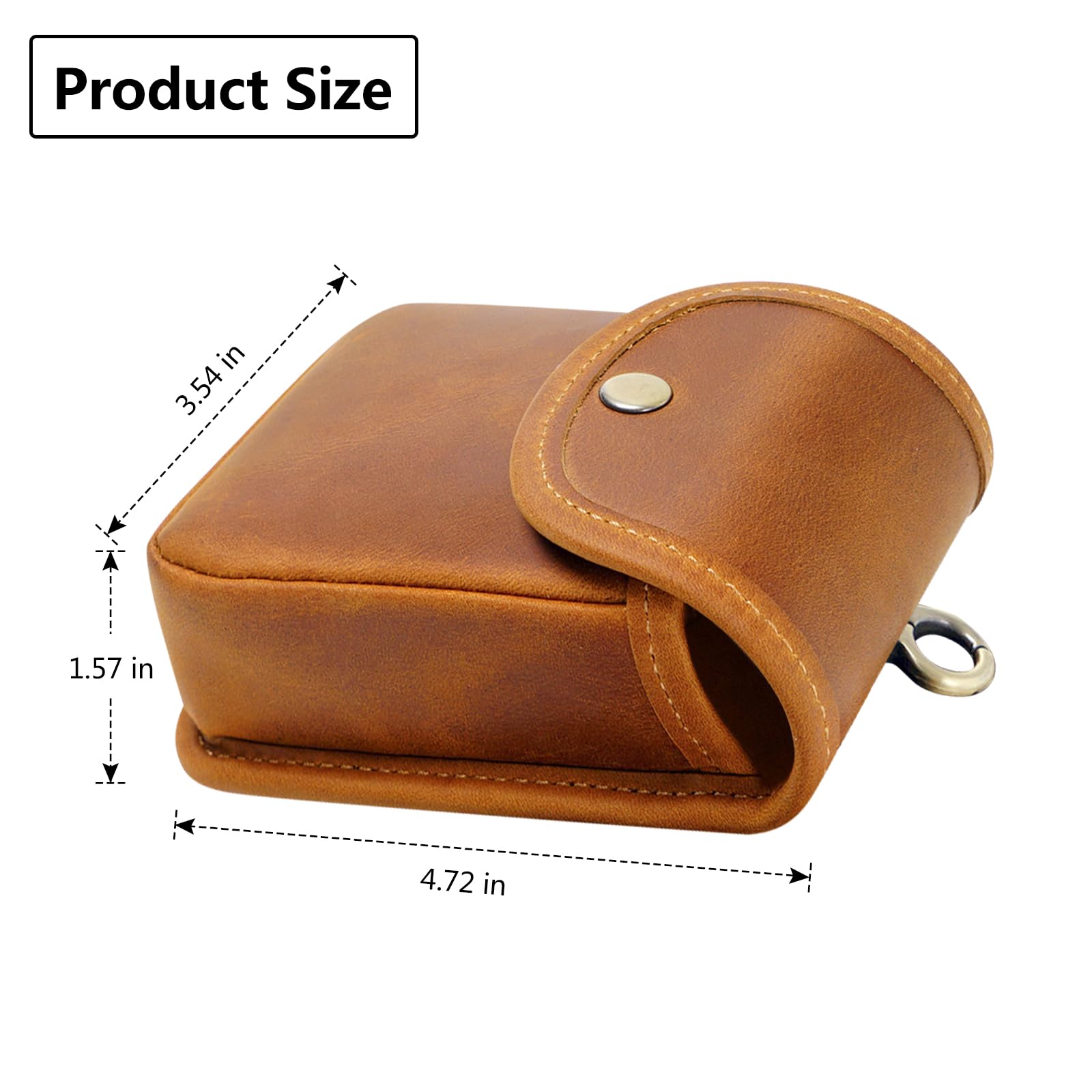 Gürteltasche aus Leder, 1 x kleine Gürteltasche für Herren, für Karten, Rechnungen, Münzen, Ladekabel