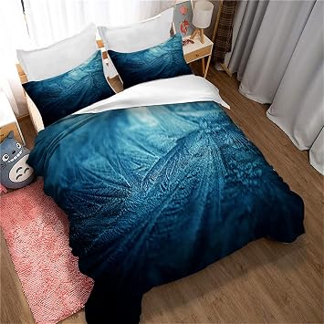 Duvet Cover Sets 220x240cm + 2 Pillow Cases 65x65cm Teenager Girl Hatsune Digital Miku Cyan Reversible Bed Set 2 Person Have Zippe 200x200cmDouble,F