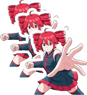 Kasane Teto Sticker Pack 3 Inch 3 Pack Anime Style Vinyl Decals - Perfect for Laptops, Tumblers and Cell Phones